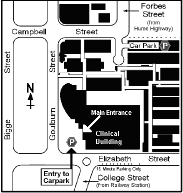 Liverpool Hospital Map