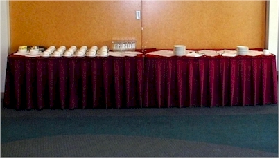 This is an example of a setup for Morning Tea